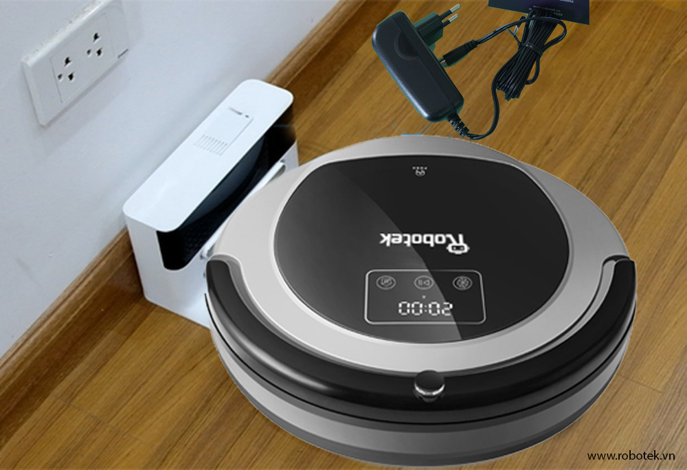 Cách sạc pin cho robot hút bụi