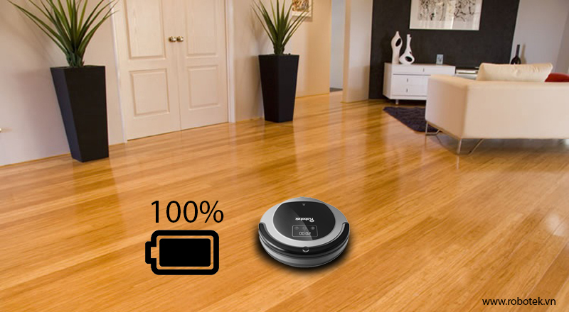 Cách sạc pin cho robot hút bụi