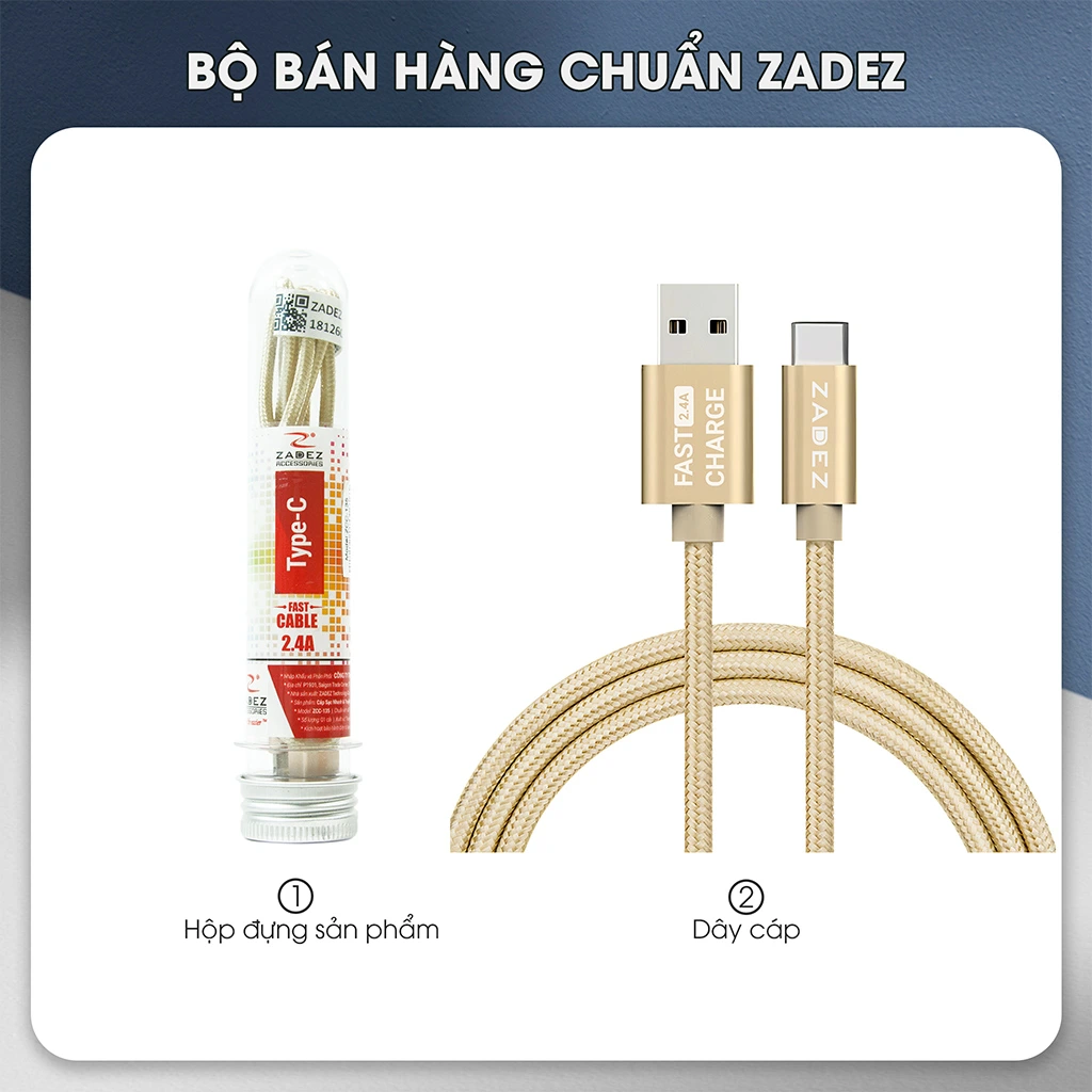 CÁP SẠC NHANH VÀ TRUYỀN DỮ LIỆU TYPE-C ZADEZ ZCC 135c-135-11 CÁP SẠC NHANH VÀ TRUYỀN DỮ LIỆU TYPE-C ZADEZ ZCC 135
