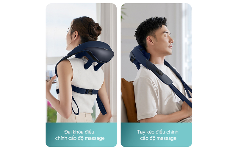 Đai khóa và tay kéo điều chỉnh cấp độ Massage