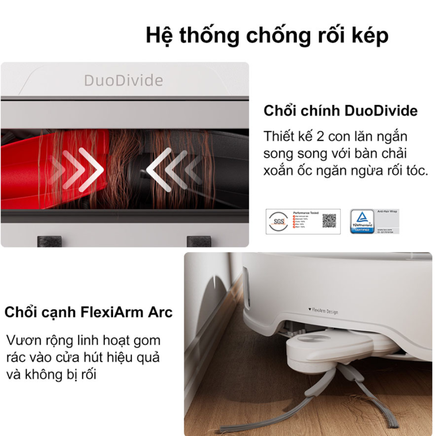 Robot hút bụi lau nhà Roborock Q Revo Curv