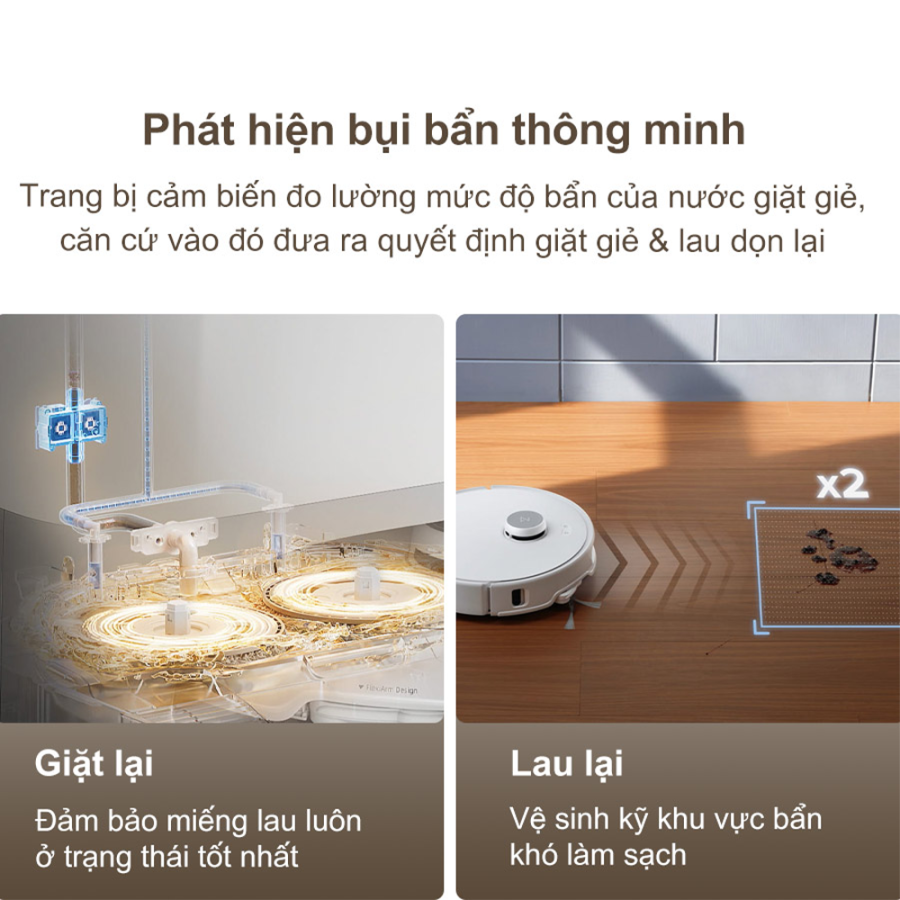 Robot hút bụi lau nhà Roborock Q Revo Curv