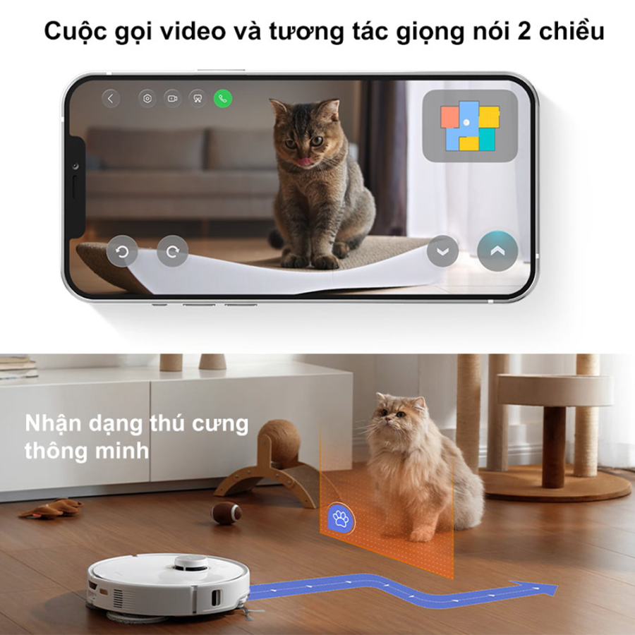 Robot hút bụi lau nhà Roborock Q Revo Curv