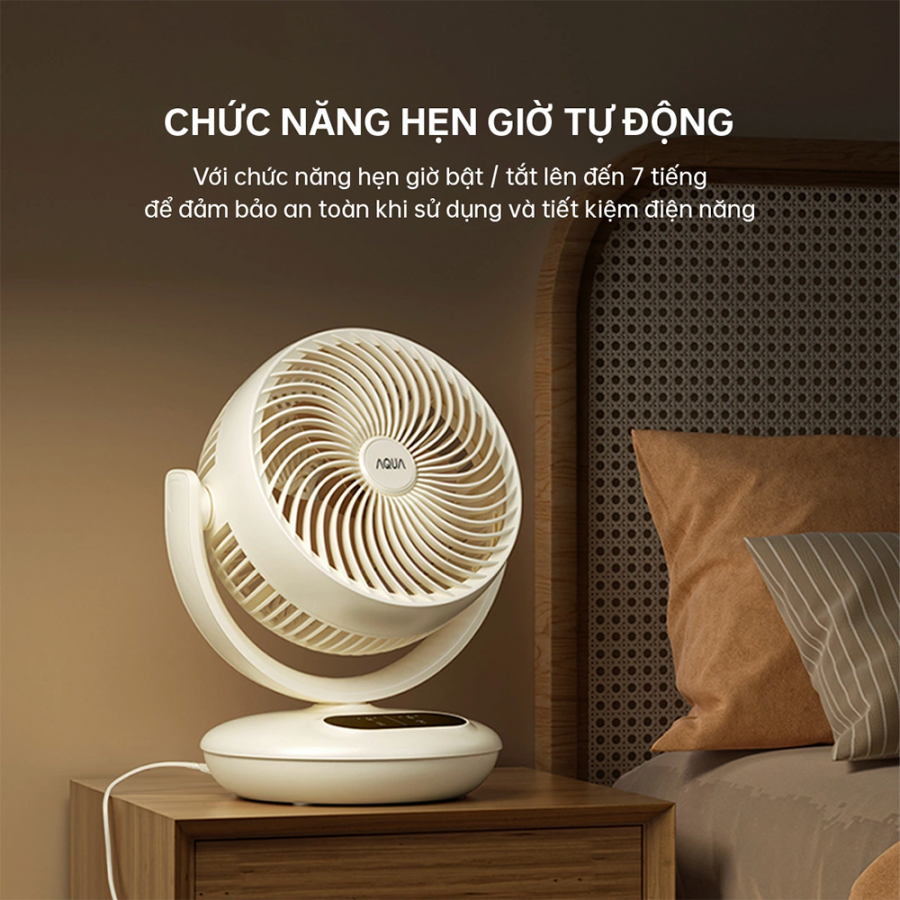 Quạt đứng lưu thông không khí AQUA AQS-FED2001R(W)-VN
