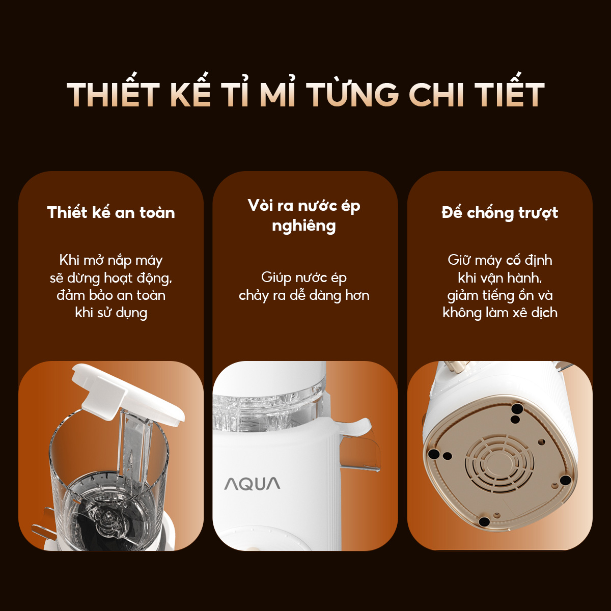 Máy ép chậm AQUA AQS-JSJ0901RW-VN Máy ép chậm AQUA AQS-JSJ0901RW-VN