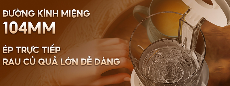 ĐƯỜNG KÍNH CỐI ÉP NGUYÊN LIỆU LỚN, DUNG TÍCH CAO