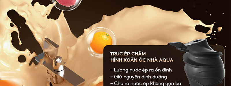 TỐC ĐỘ VÒNG QUAY THẤP, GIỮ TRỌN DINH DƯỠNG CHẤT XƠ