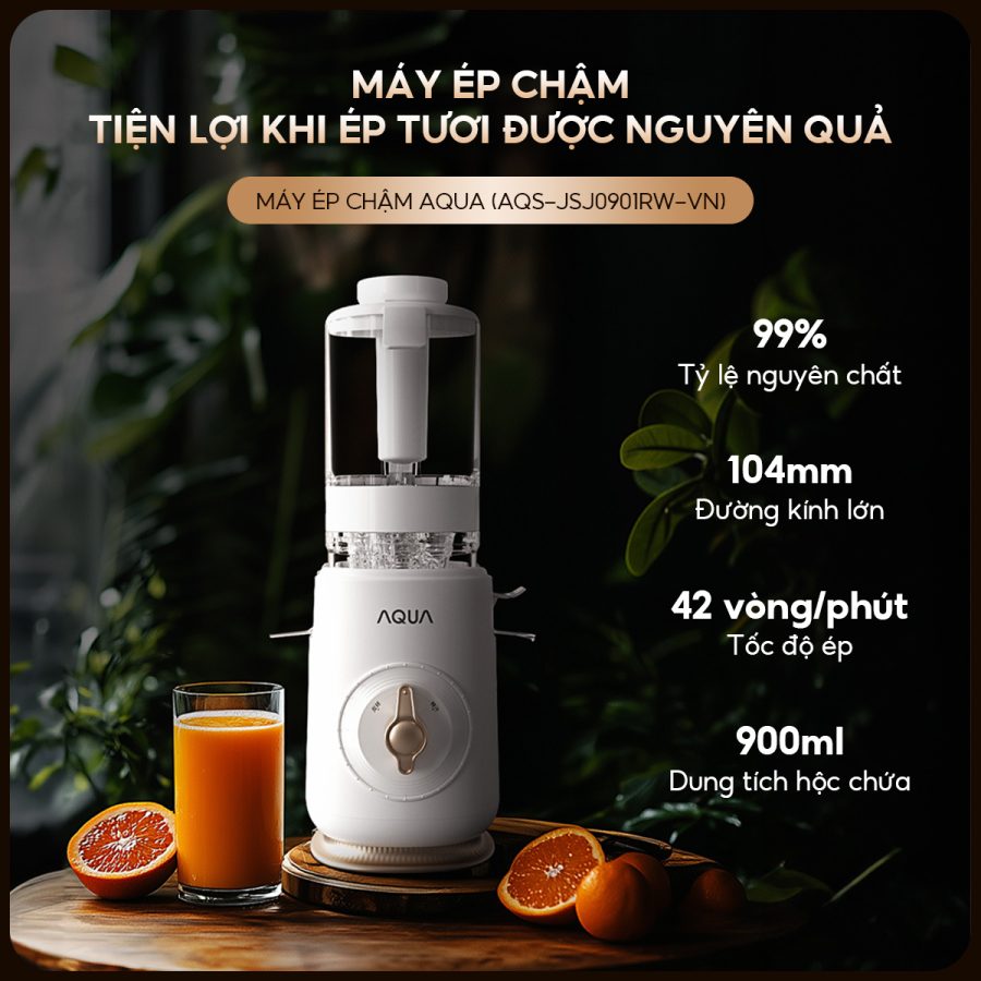 Máy ép chậm AQUA AQS-JSJ0901RW-VN