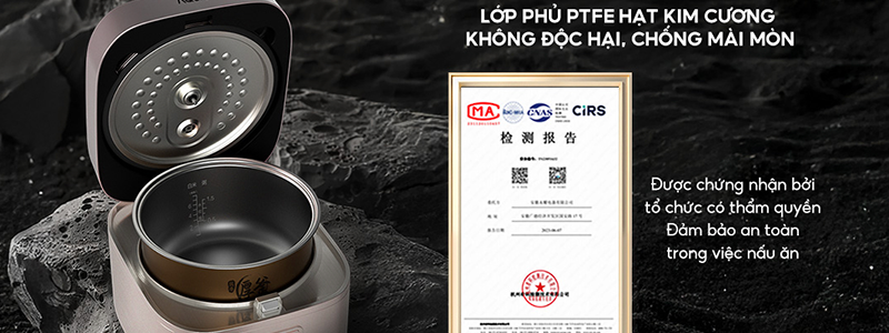 CHẤT LIỆU LÒNG NỒI CAO CẤP, AN TOÀN, DỄ DÀNG VỆ SINH