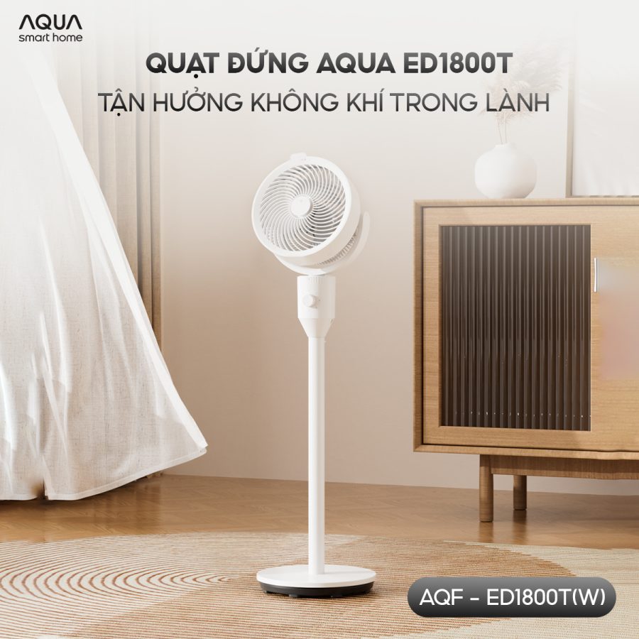 Quạt đứng lưu thông không khí AQUA AQF-ED1800T(W)