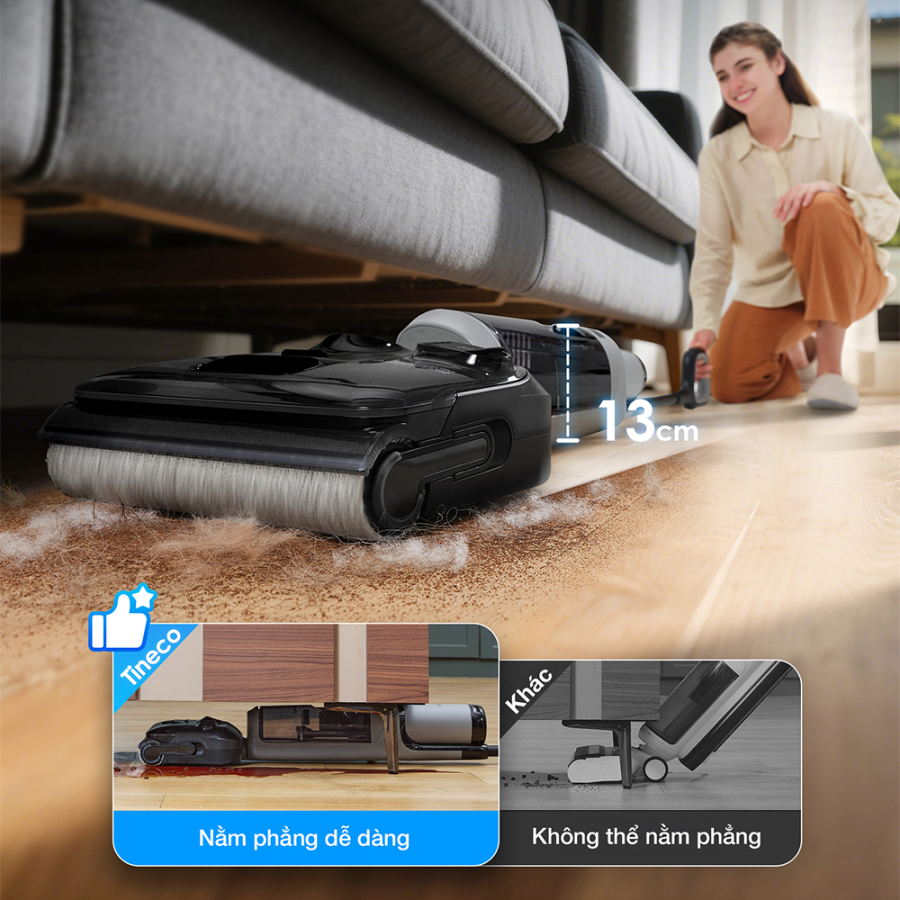 Máy hút bụi lau sàn khô ướt Tineco Floor One i5 Stretch Plus