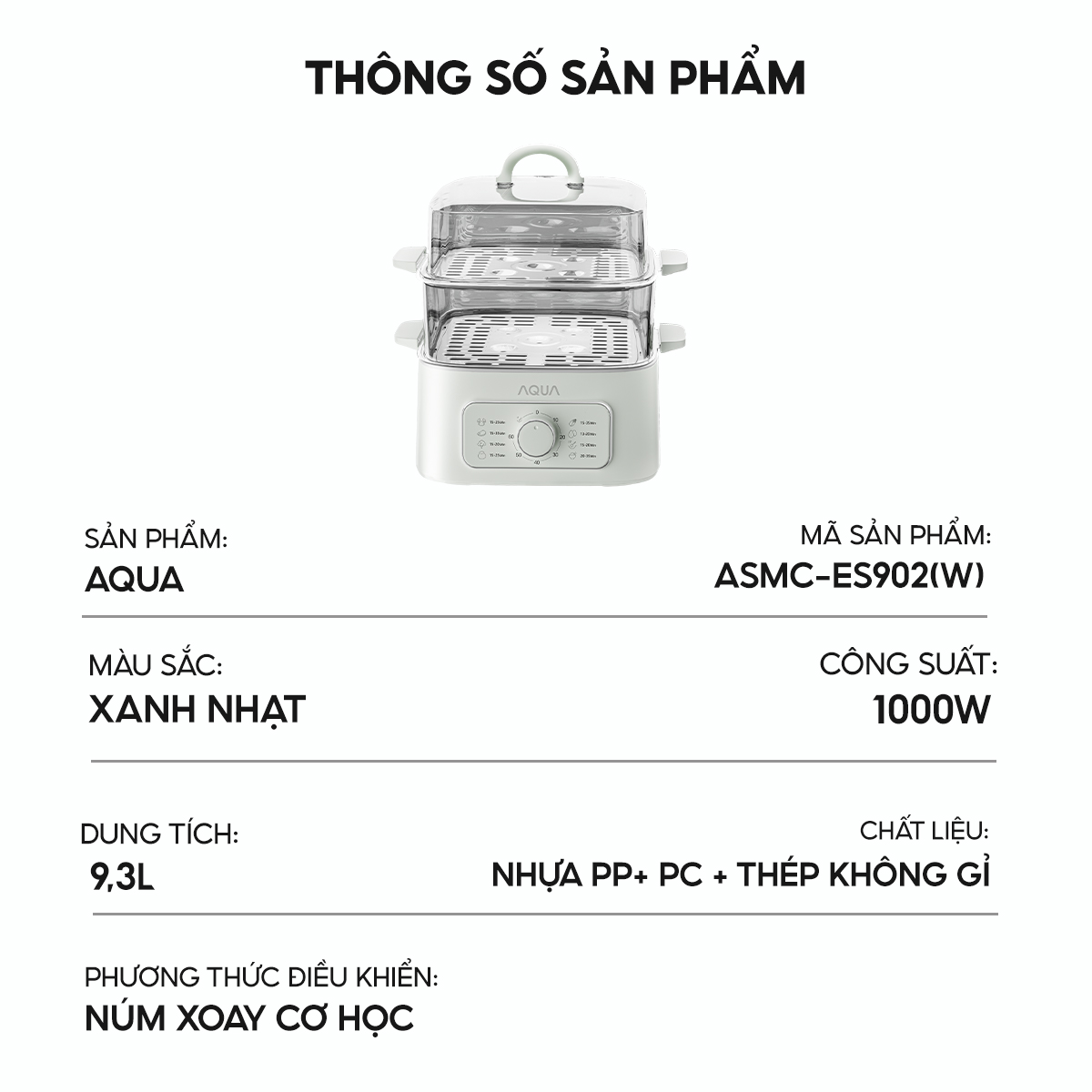 Nồi lẩu điện đa năng AQUA ASMC-ES902(W) Nồi lẩu điện đa năng AQUA ASMC-ES902(W)