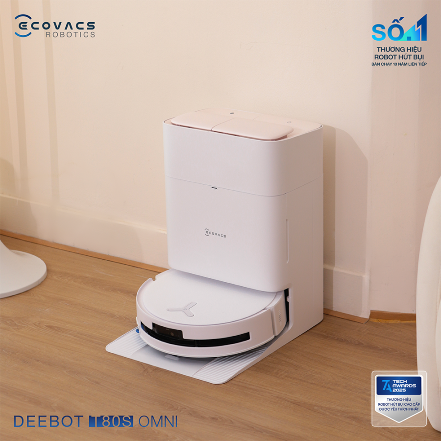 Robot Hút Bụi Lau Nhà Ecovacs Deebot T80S Omni