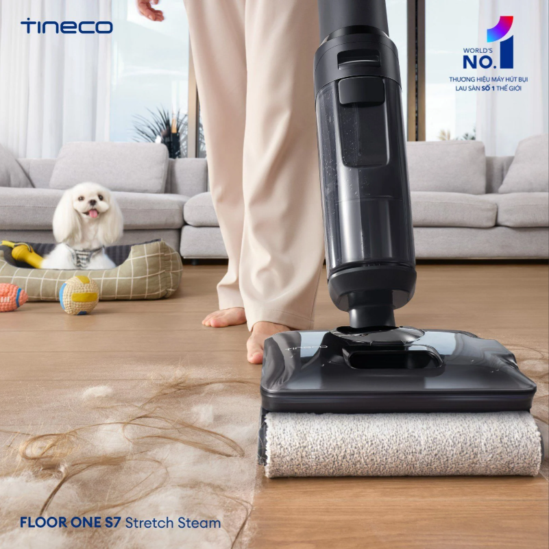 Máy hút bụi lau sàn khô ướt Tineco Floor One i7 Steam